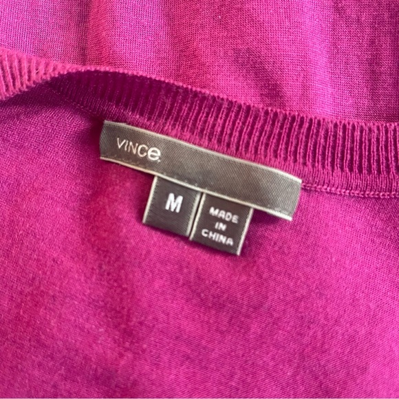 Vince Magenta blouse M - Picture 8 of 8